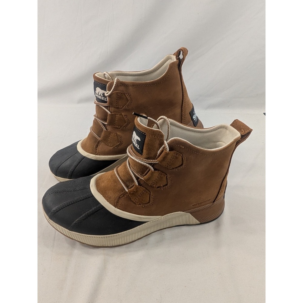 Sorel Brown and Black Duck Boot Sneakers
